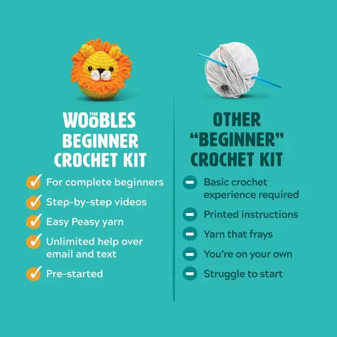 Woobles Beginner Crochet Kit - Kiki the Chick