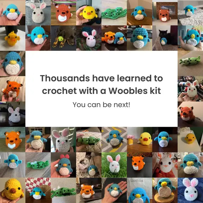 Woobles Beginner Crochet Kit - Bjorn the Narwhal